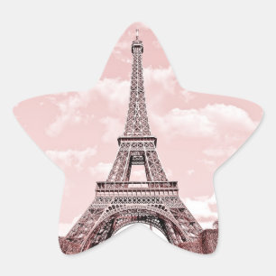 Adesito Estrela Paris na torre Eiffel cor-de-rosa