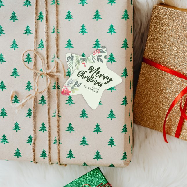 Adesito Estrela Partido do Janto de Natal com Folhagem Botânica (Criador carregado)