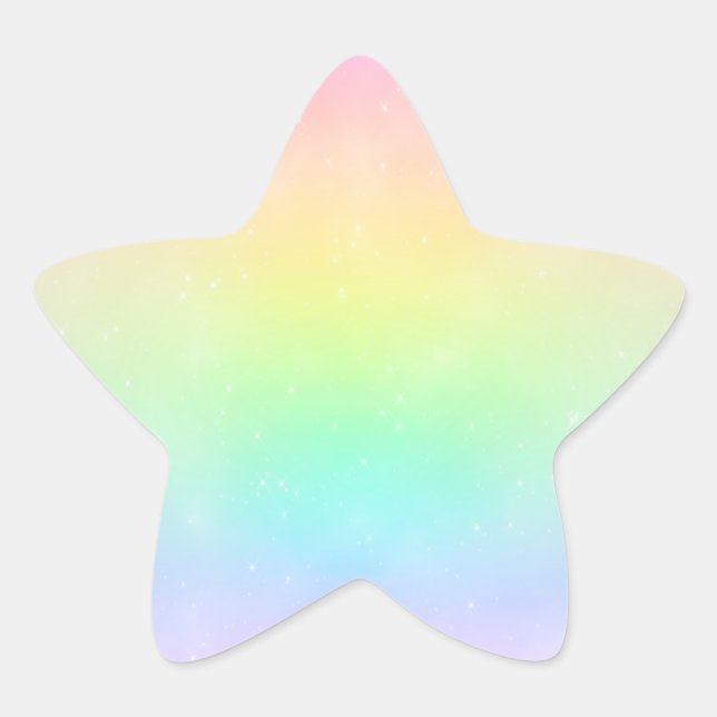 Adesito Estrela Pasta Rainbow Sky Sticker (Frente)