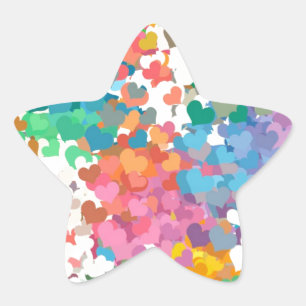 Adesito Estrela Pastel Confetti Hearts