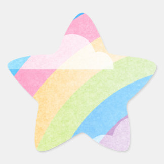 Adesito Estrela Pastel Rainbow