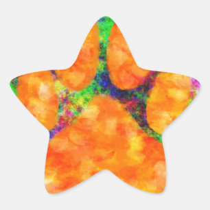 Adesito Estrela Pata de Cães - Imprimir Aquarela