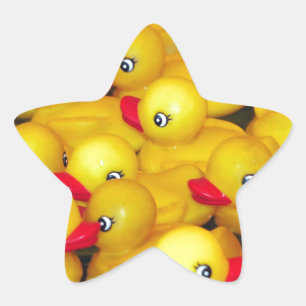 Adesito Estrela Patos de borracha de cor amarela