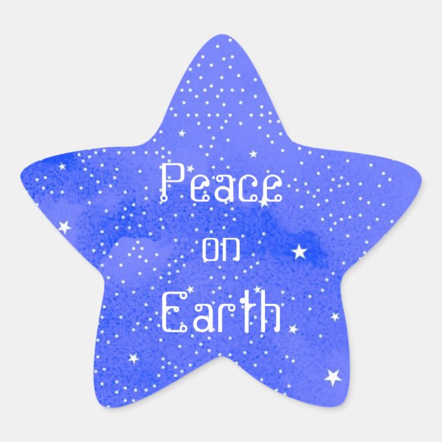 Adesito Estrela Paz no Earth Sticker (Frente)