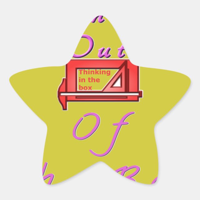 Adesito Estrela Pensando fora da caixa. (Frente)