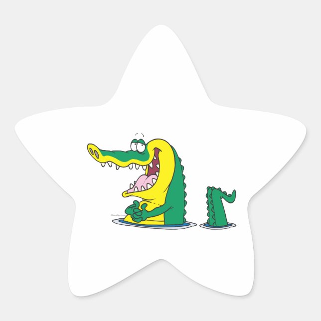 Adesito Estrela personagem de desenho animado do crocodilo de alin (Frente)