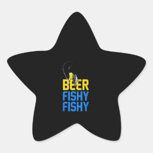Adesito Estrela Pesca de Cerveja Peixe Pescador Bebendo