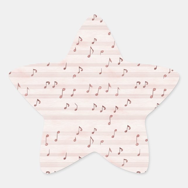 Adesito Estrela Pink Music Notes Sheet (Frente)