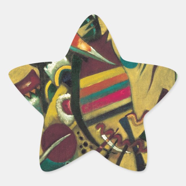 Adesito Estrela Pintura de Canvas de Pontos Kandinsky (Frente)