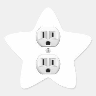 Adesito Estrela Plug-elétrico Clique para Personalizar Decor de C