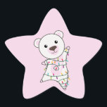 Adesito Estrela Polar Urso Natal Neve Animais de inverno Sta Polar<br><div class="desc">O urso polar de Natal com luzes de fadas. Animais engraçados com presentes e neve até as férias. Também é engraçado para o Natal em julho. Os ursos polares são animais doces e perfeitos para o Natal.</div>