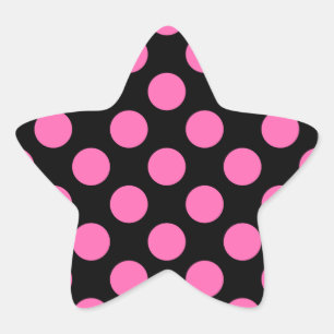 Adesito Estrela Pontos Pintados Rosa Quente