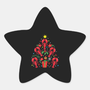 Adesito Estrela Presente de Enfeites de natal de lagosta Engraçad