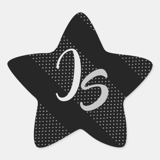 Adesito Estrela Presente Elegante com Monograma Personalizado de P (Frente)
