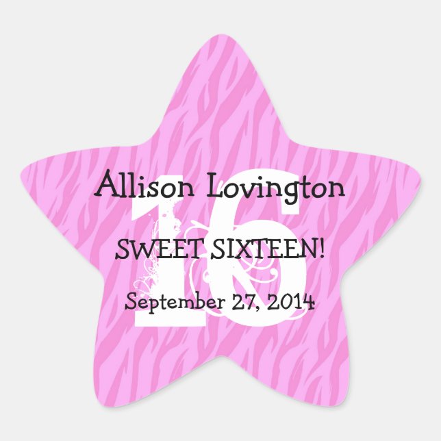 Adesito Estrela Presente S01 da celebração do aniversário da zebra (Frente)