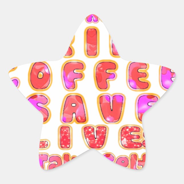 Adesito Estrela Presentes engraçados para amantes de café (Frente)