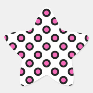 Adesito Estrela produtos com bolinhas rosa e preto