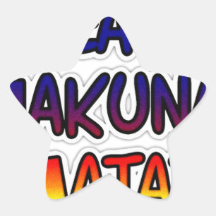 Adesito Estrela Produtos para presentes da Peace Hakuna Matata