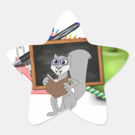 Adesito Estrela Professora do Coruja Smart School Squirrel Classe