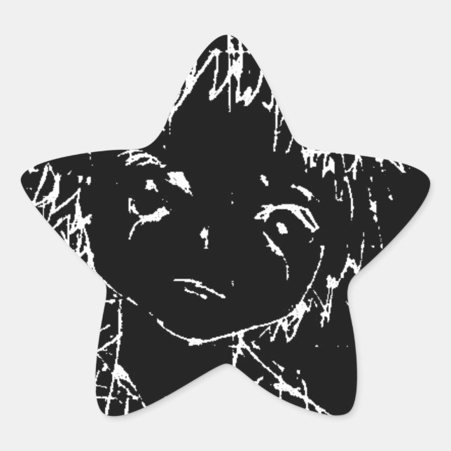 Adesito Estrela projeto preto anime (Frente)