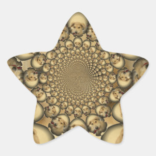 Adesito Estrela Puppy Kaleidoscope Art Impressão