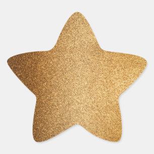 Adesito Estrela Purpurina Dourada