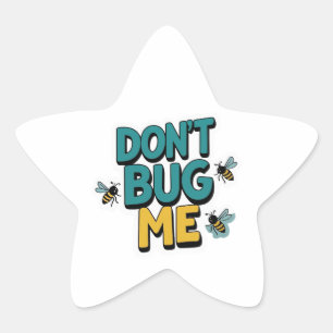 Adesito Estrela Quirky Bee Pun - Não me Inseto Trabalho de arte