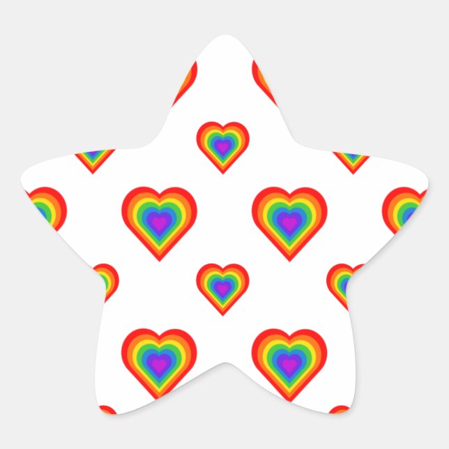Adesito Estrela Rainbow Heart (Frente)