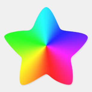 Adesito Estrela Rainbow Star Sticker