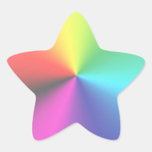 Adesito Estrela Rainbow Star Sticker