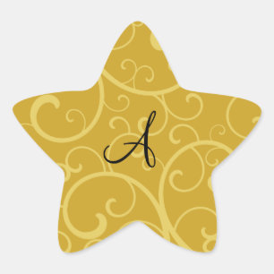 Adesito Estrela Redemoinhos do ouro do monograma