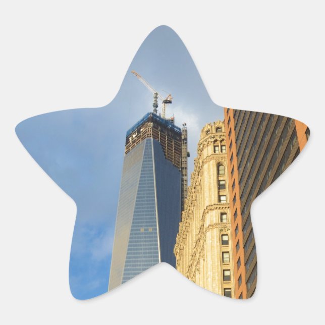 Adesito Estrela Reflexos de arranha-céus de Nova York (Frente)