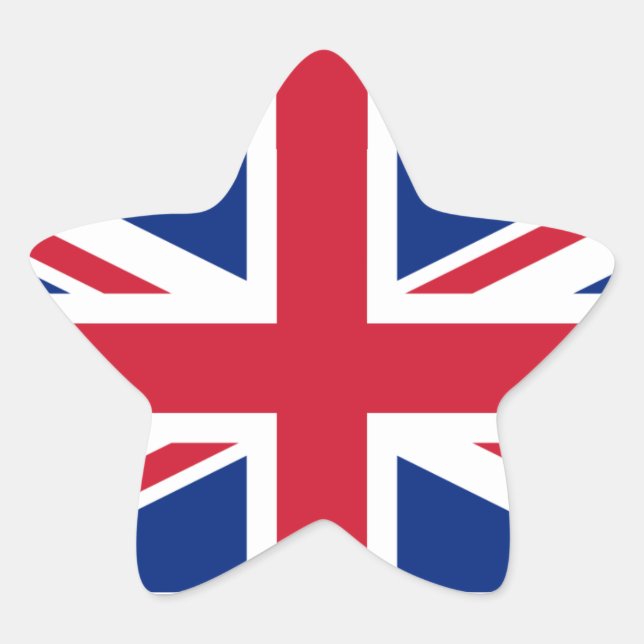 Adesito Estrela Reino Unido Union Jack (Frente)