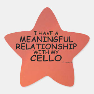 Adesito Estrela Relação Significativa com Cello Star Sticker