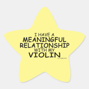 Adesito Estrela Relação Significativa Violin Star Sticker
