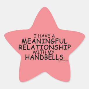 Adesito Estrela Relacionamento Significativo Handbells Star Sticke