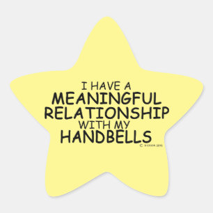 Adesito Estrela Relacionamento Significativo Handbells Star Sticke