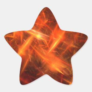Adesito Estrela relâmpago Abstrato Fractal Star Stick