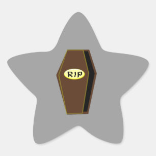 Adesito Estrela RIP Halloween Coffin of Doom Stickers