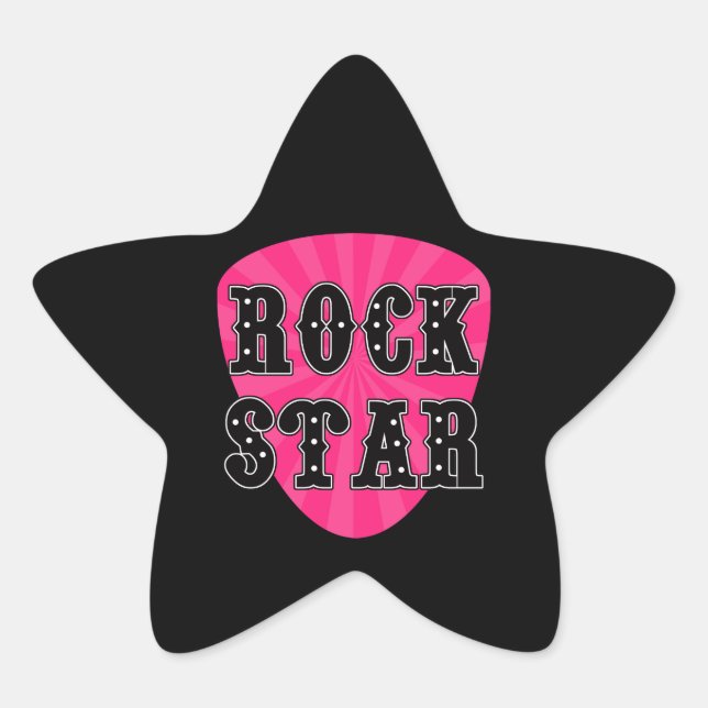 Adesito Estrela Rock Star Guitar Pick (Frente)