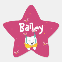 Adesito Estrela Rosa Mágica Dente Voante