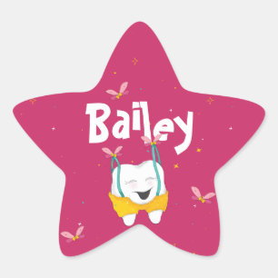 Adesito Estrela Rosa Mágica Dente Voante