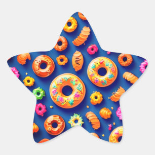 Adesito Estrela Rosquinhas coloridas, Sticker