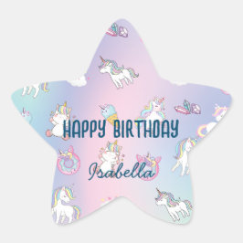 Adesito Estrela Rosquinhas do Arco-Íris, pastel, de cor branca, do