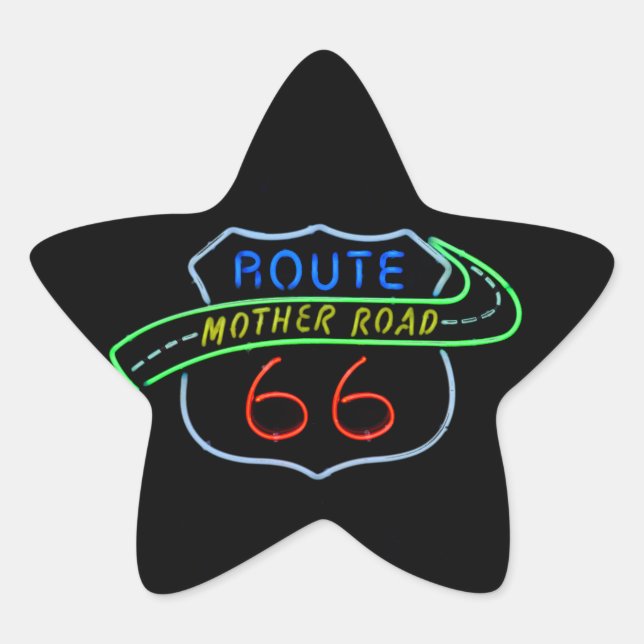 Adesito Estrela Rota 66, A Estrada-Mãe, Sinal de Neon (Frente)