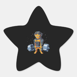 Adesito Estrela Rottweiler Pesando Engraçados Homens Fitnes