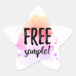 Adesito Estrela rótulo de amostra grátis