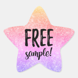 Adesito Estrela Rótulo de brilho de amostra livre