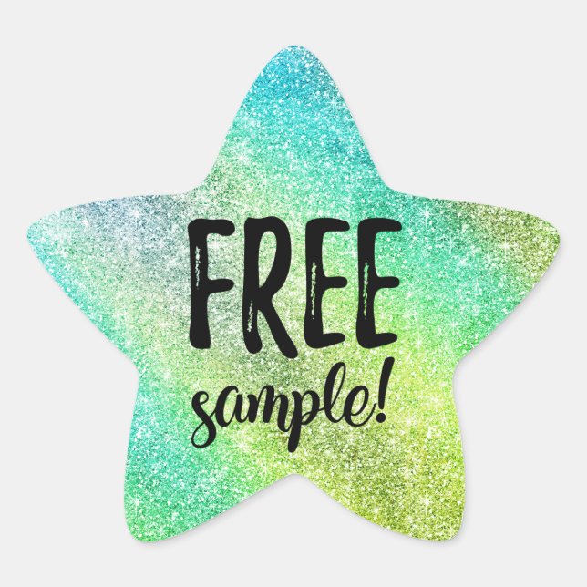 Adesito Estrela Rótulo de brilho de amostra livre (Frente)