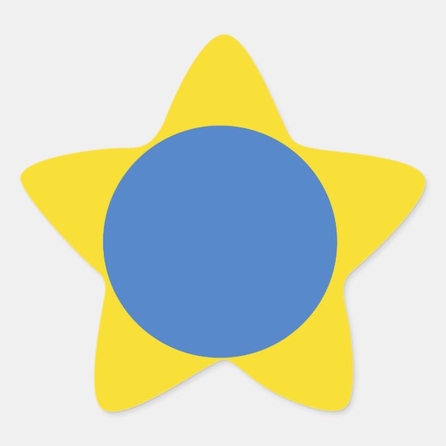 Adesito Estrela Roundel da Força Aérea Ucraniana (Frente)